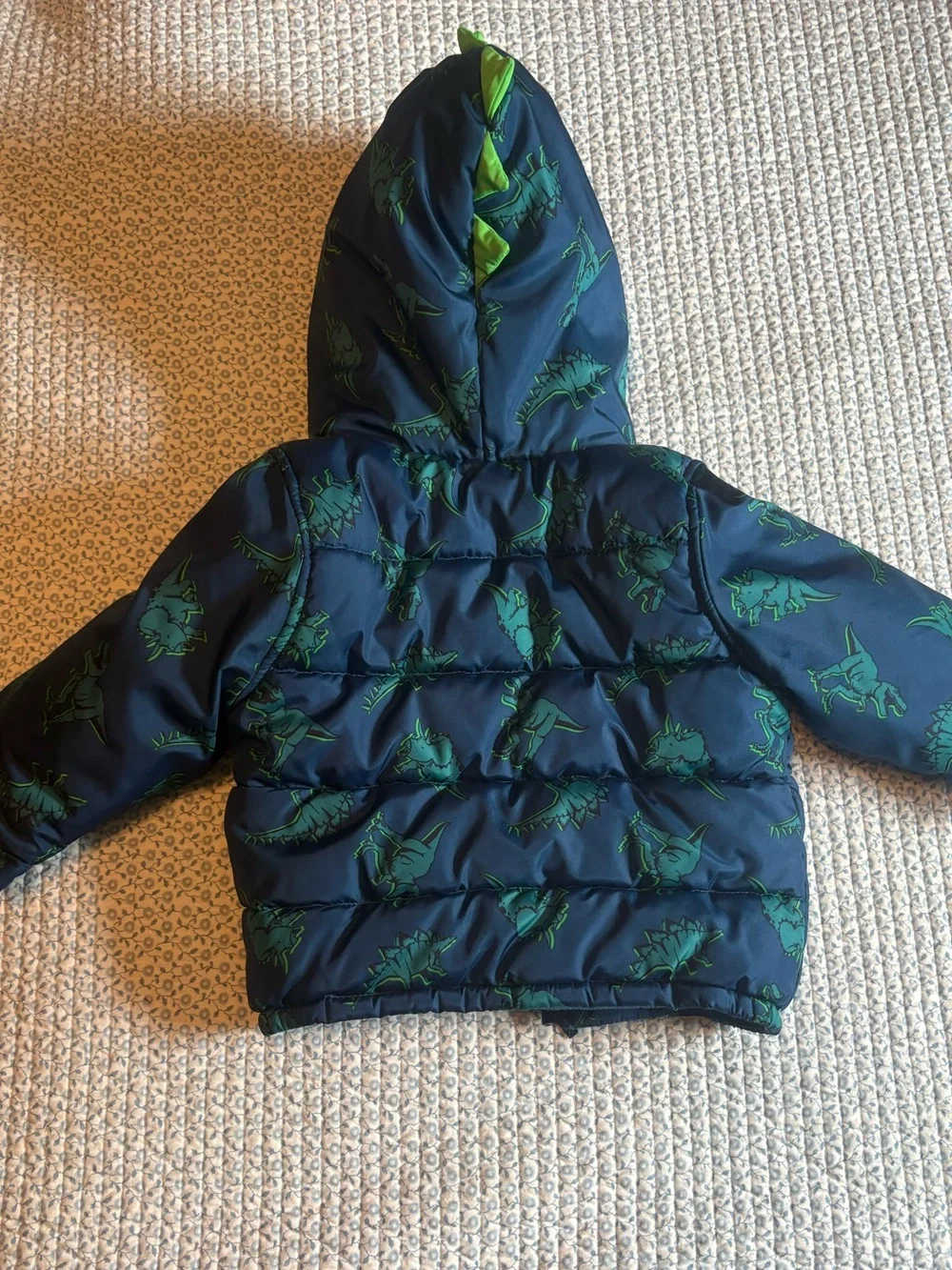 Carter’s Boys Dinosaur Puffer Jacket Hooded Winter Coat